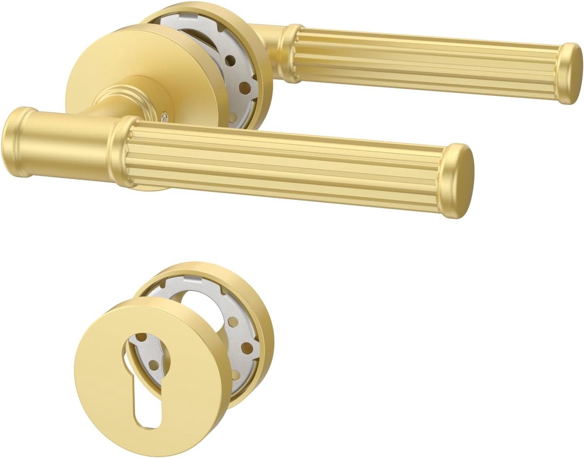 Deurklinkset van aluminiumlegering goud deurklink binnendeuren deurklink deurbeslag kamerdeuren UK0055