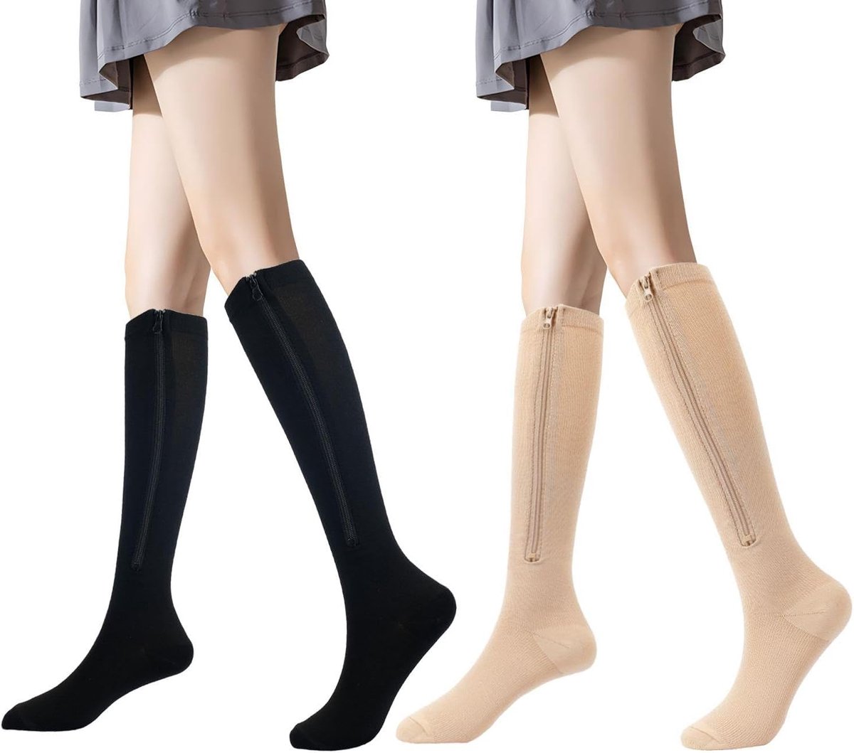Sokken, adercompressiesokken, kuitcompressiesokken, dames vliegsokken, compressiesportsokken tegen spataderen