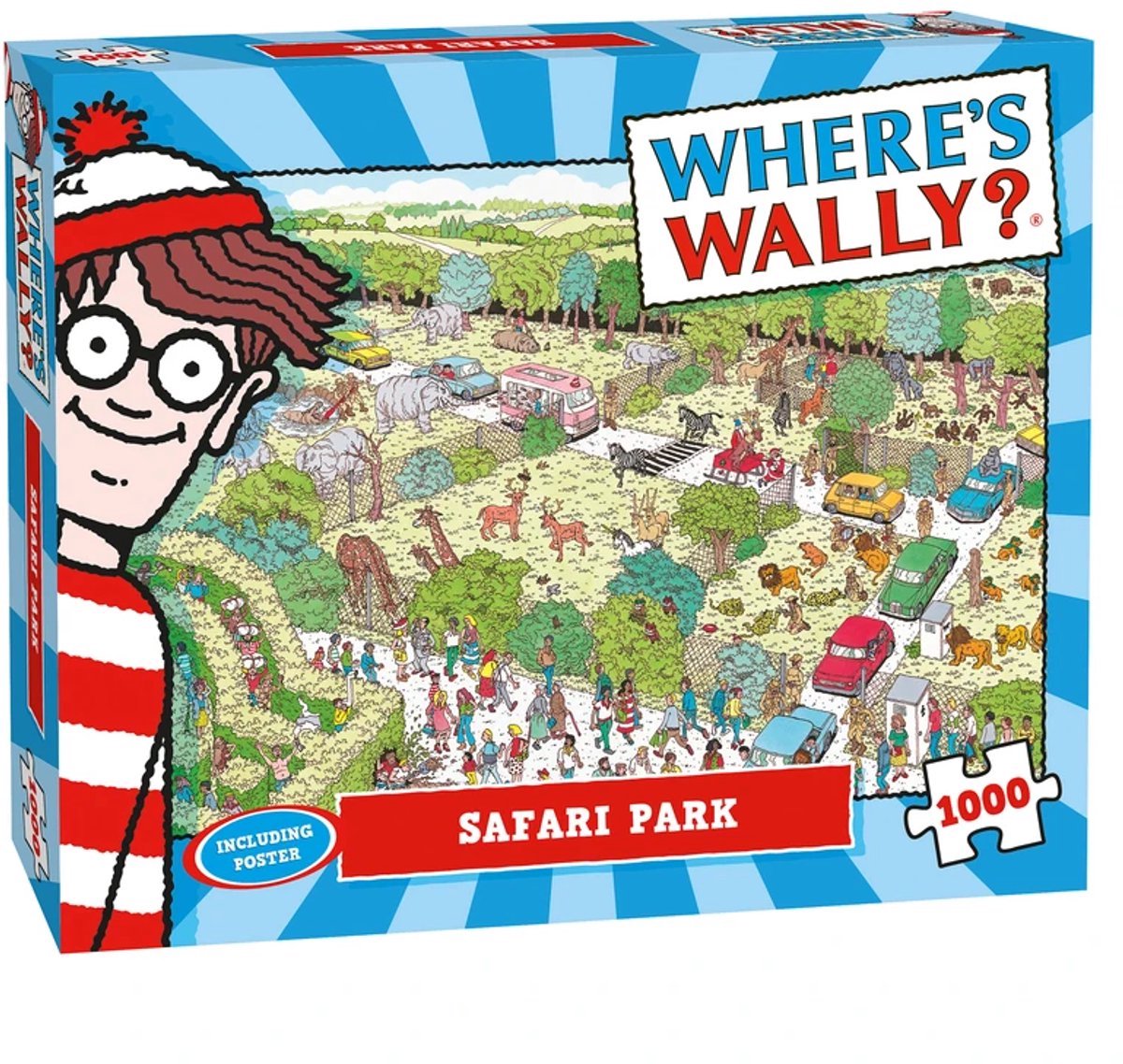 Plenty Gifts Where's wally safari park puzzel 1000 stukjes