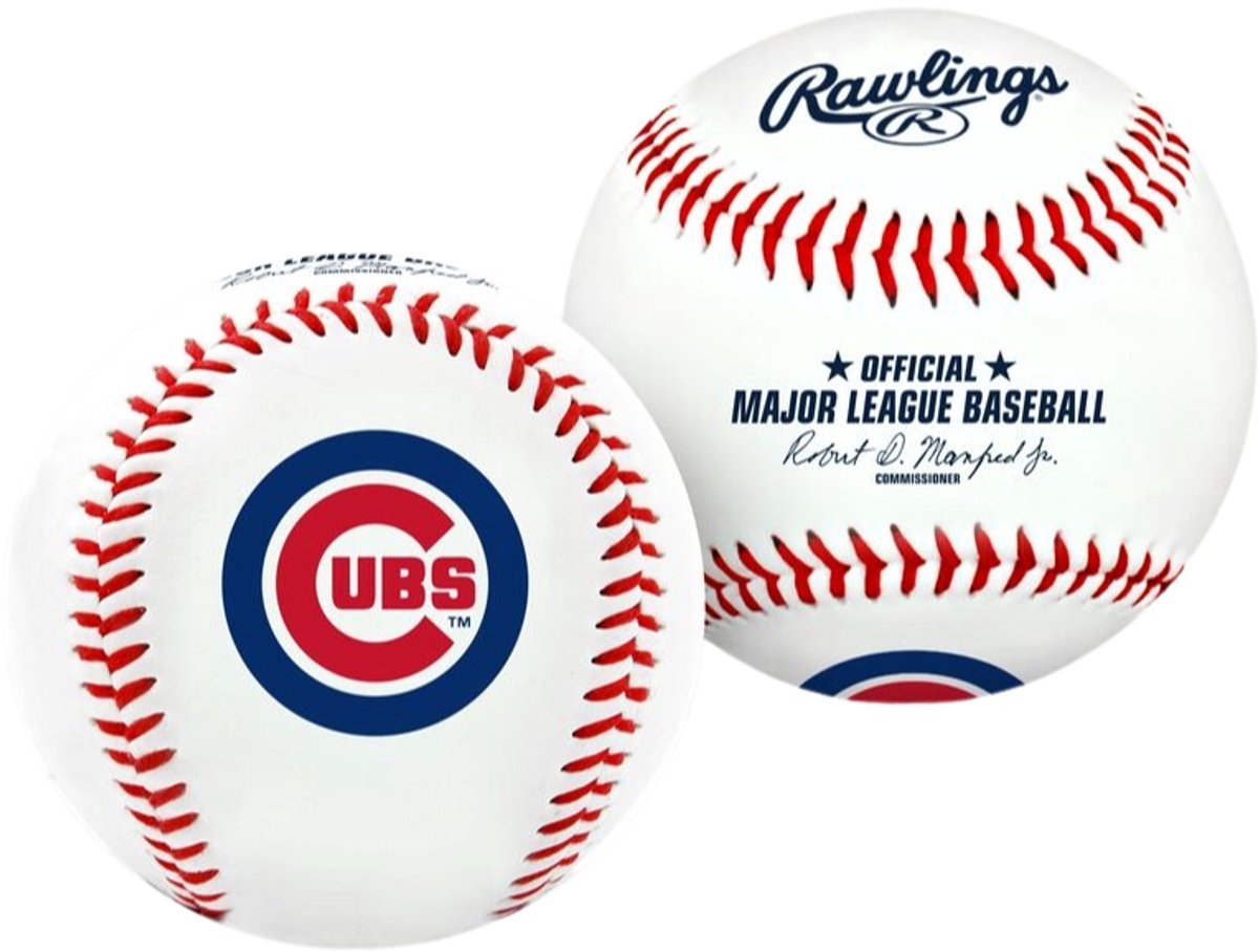 Rawlings MLB Original Team Logo Honkbal -  Chicago Cubs - 9 inch