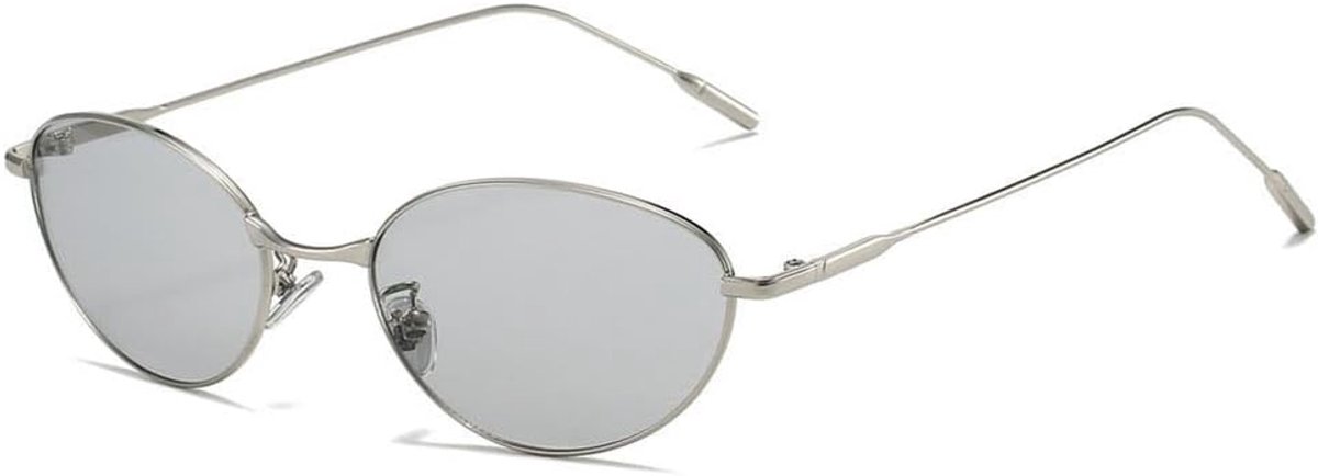 Ovale Zonnebril Dames - 90s Vintage Zonnebril van UV400 Perfect voor Zomer, Festivals, Dagelijks Gebruik