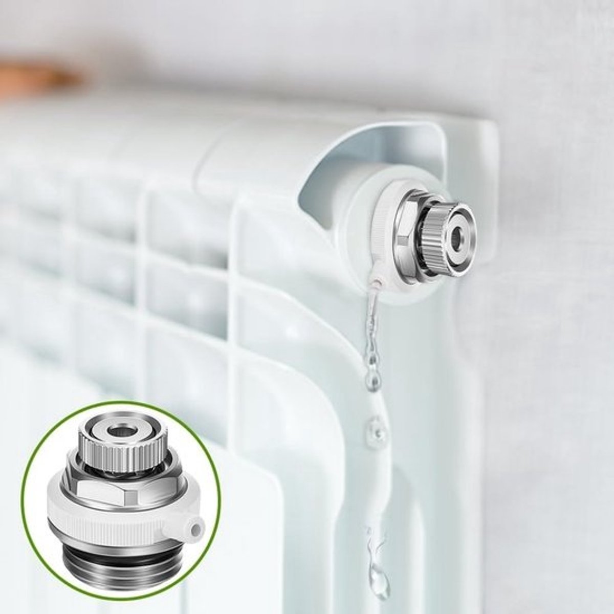 Automatische Ontluchtingsventielen Set - 3 Stuks voor Radiatoren | 1/2 Inch Ventiel, Geluidsarm en Efficiënt Verwarmen