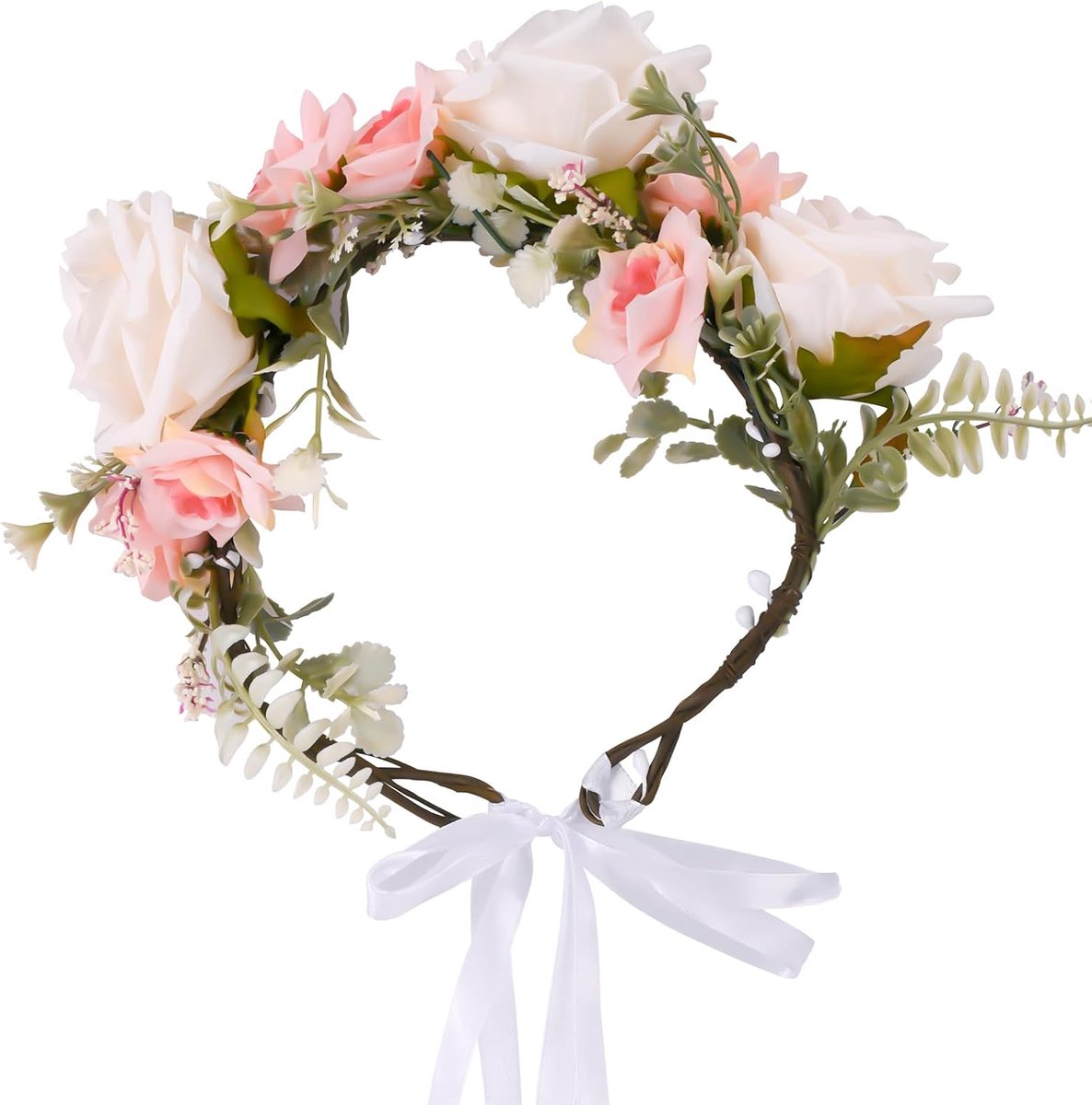 Haarkrans, boho, kunstbloemen voor carnaval, bruiloften, feesten, meisjes en vrouwen