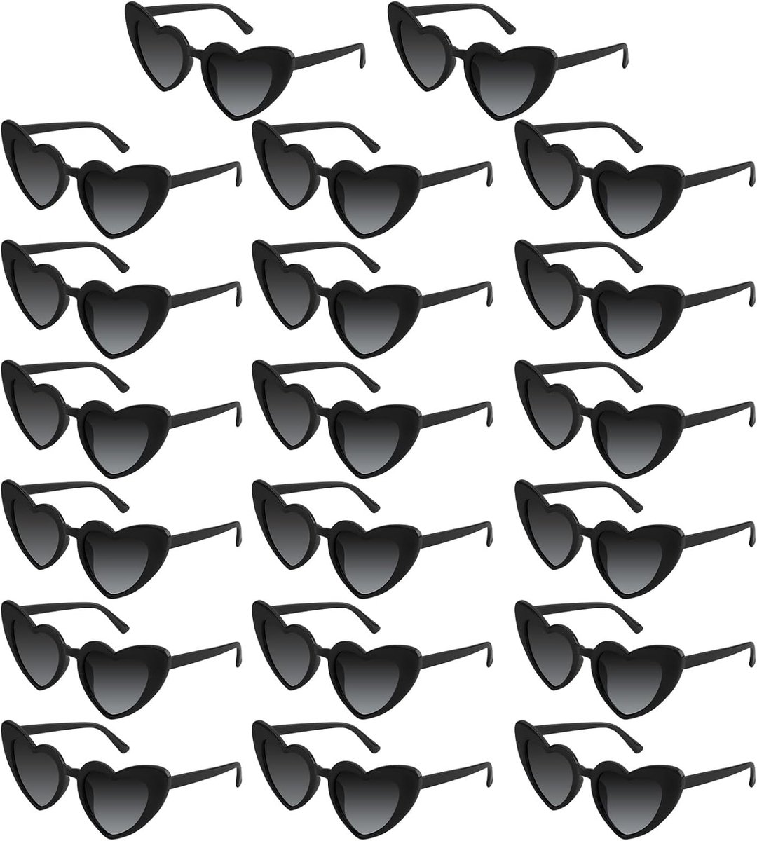 5/10/20 Pack Hart Zonnebril Bachelorette Vintage Hartvormige Bril voor Bruiloft Bruidsmeisje Party Gunst