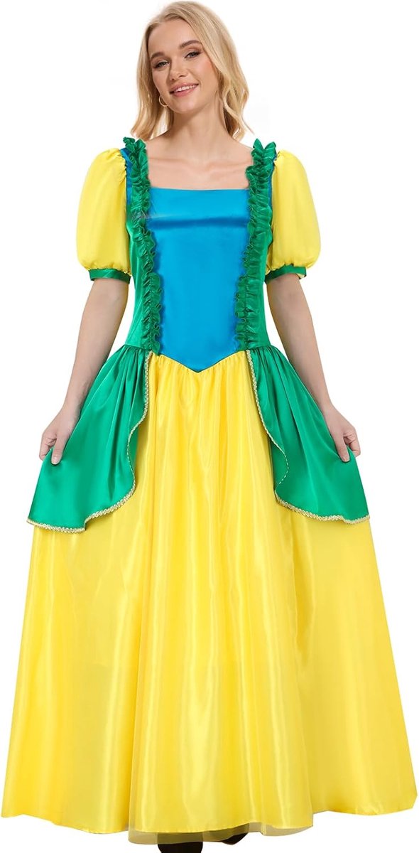 Step Sisters Anastasia en Drizella Kostuum Vrouwen Schurk Prinses Fancy Dress Feestjurk Jurk Maxi