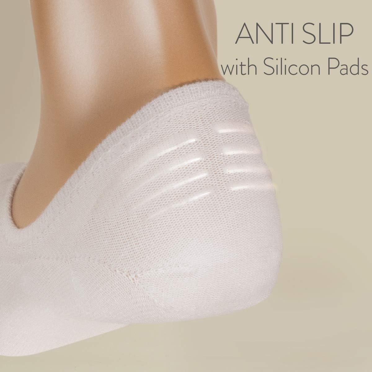 Sokken heren & dames - ANTI-SLIP - HOOGWAARDIGE sneakersokken - zonder drukkende teennaad (5-pak)