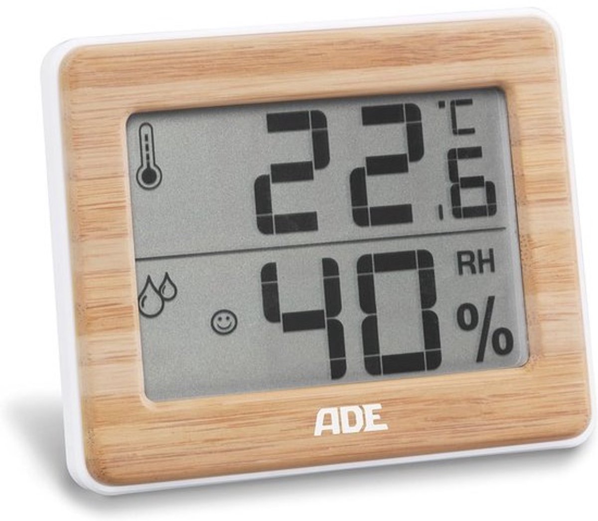Digitale Thermometer en Hygrometer voor Binnen - Bamboe Luchtvochtigheidsmeter