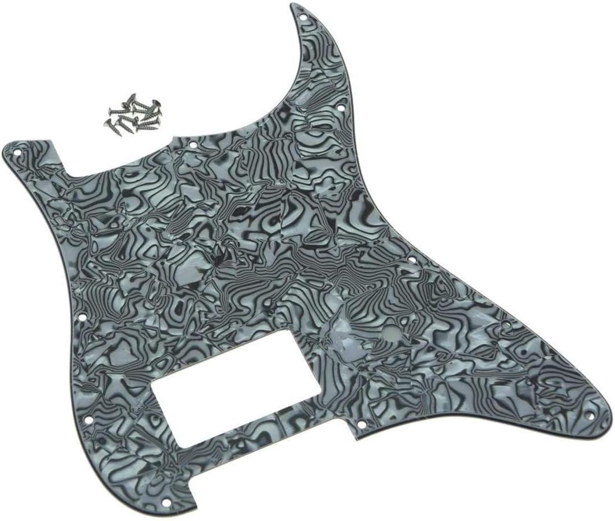 11-gats ST Strat One Humbucker Gitaar Slagplaat voor FD Delonge Zwart Witte Behuizing