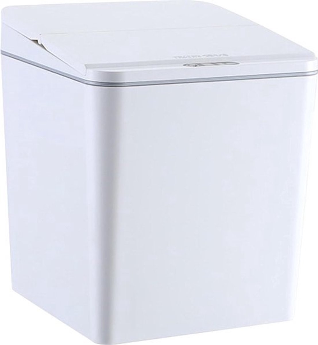 Prullenbak Automatische vuilnisemmer - 4 liter - bureau-afvalemmer hygiënische emmer bewegingssensor - deksel voor keuken kantoor of badkamer - wit 6 liter