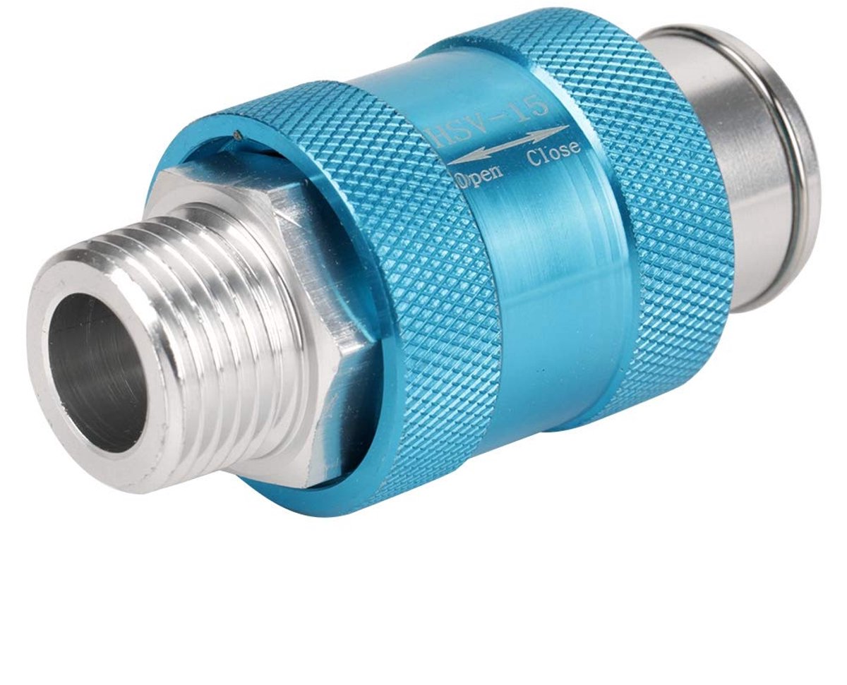 Pneumatic Valve HSV-15 Aluminium G1/2 Thread Air Flow Control Hand Operated Slide Valve Mechanisch ventiel schuifventiel pneumatische schakelaar ventiel