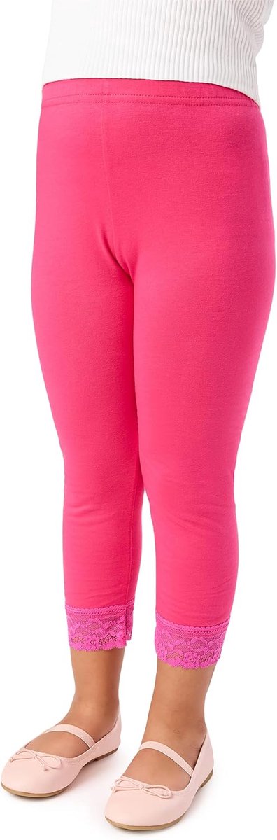 Style Meisjes 3/4 Legging van Katoen met Kant MS10-228