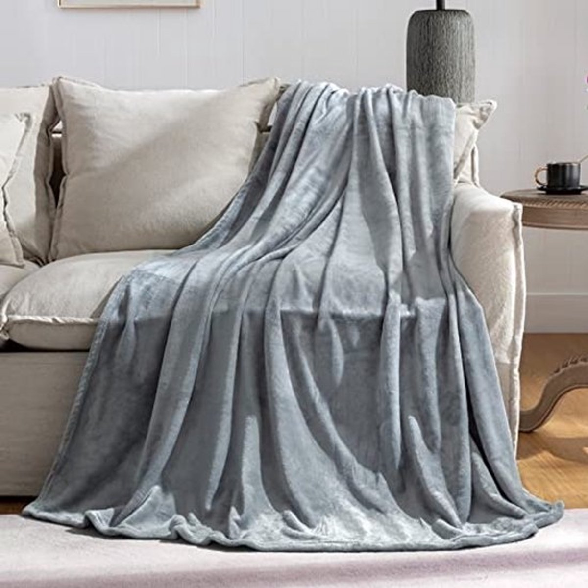 Flanellen fleece deken 50 x 60 inch - Super zachte en luxe warme dekens voor het hele seizoen