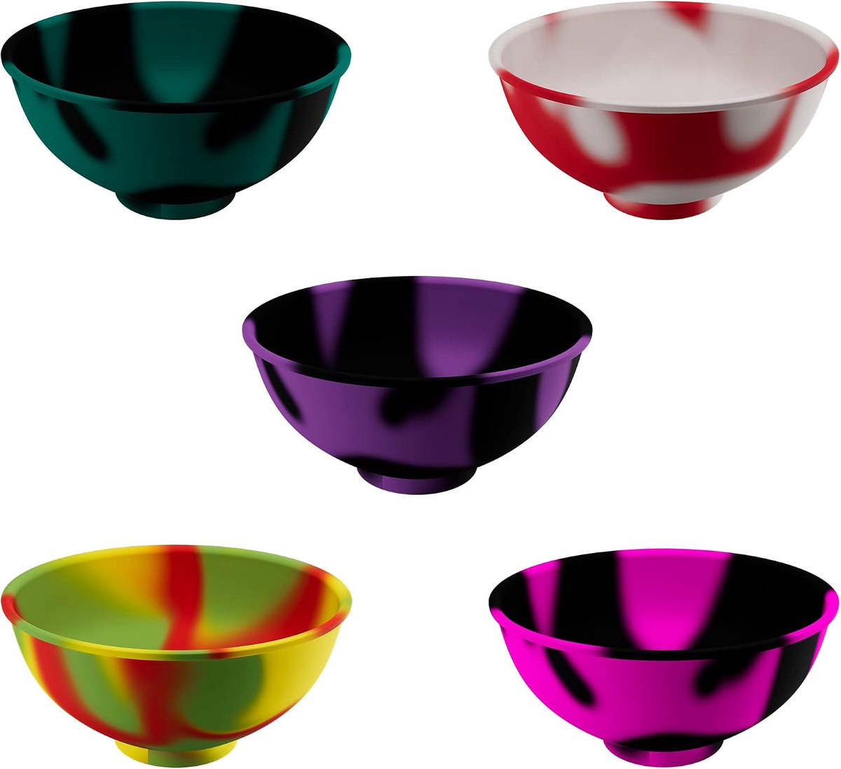 Games 3 stuks kom siliconen kokosnoot mixer 2-in-1