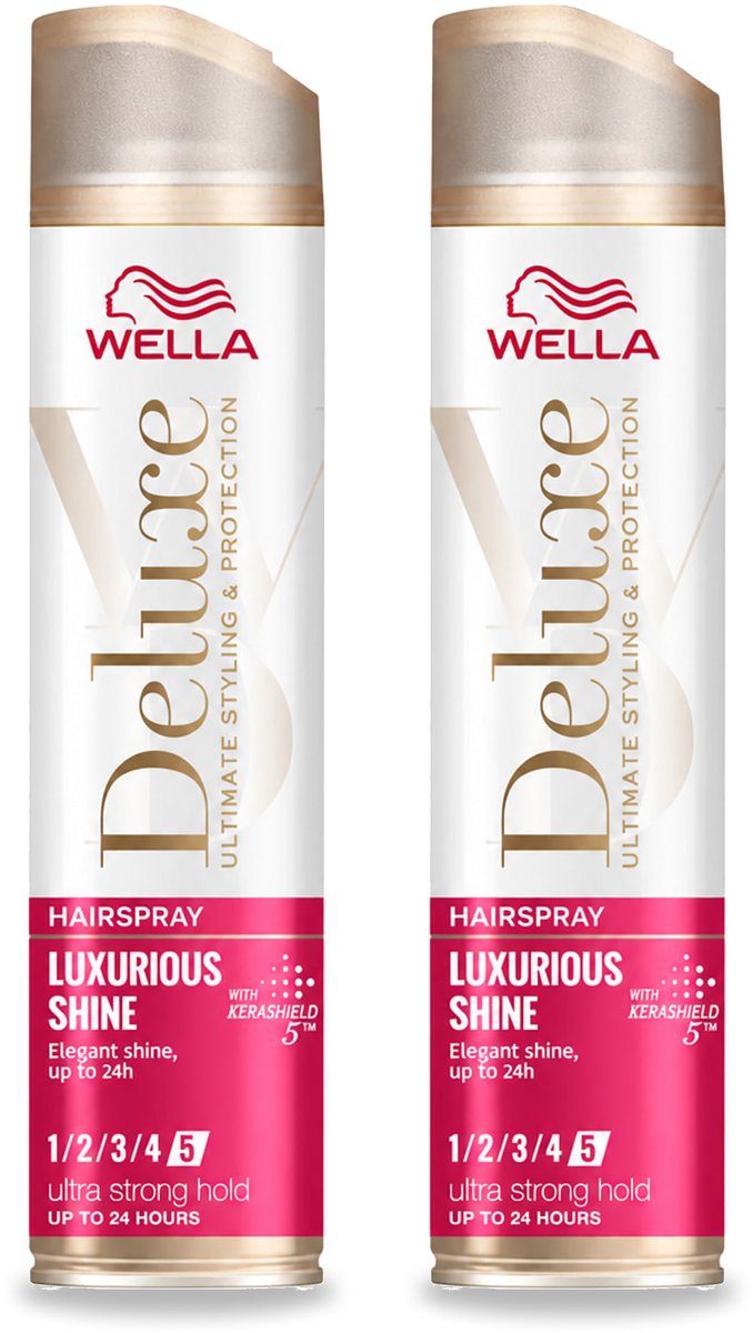 2 x Wella – Deluxe Luxurious Shine – Haarspray – 250 ml - Voordeelverpakking - 2 stuks