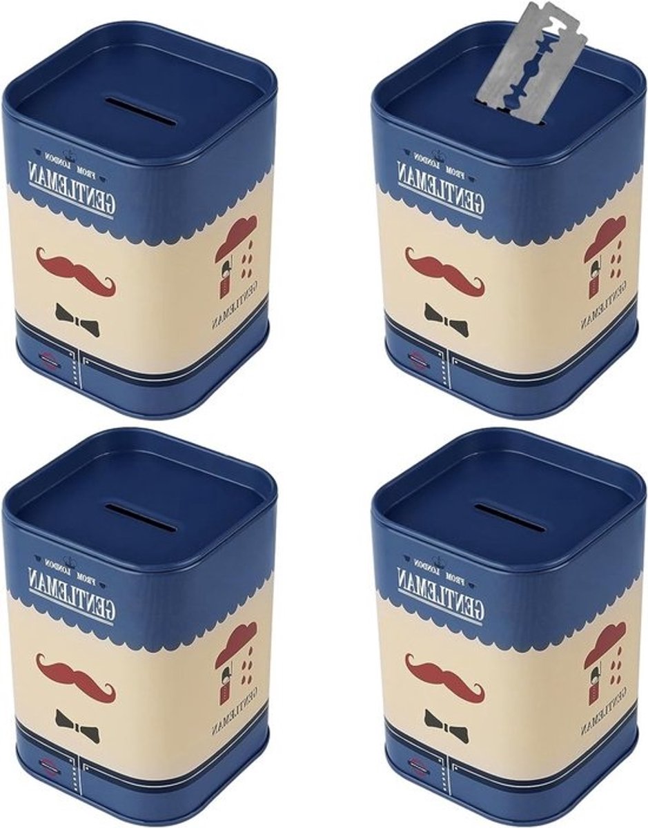 Veiligheidscontainer - Voor gebruikte scheermesjes - 4-pack, afneembaar en met grote capaciteit - Voor veilige opslag van scheermesbladen - Ideaal voor scheeraccessoires