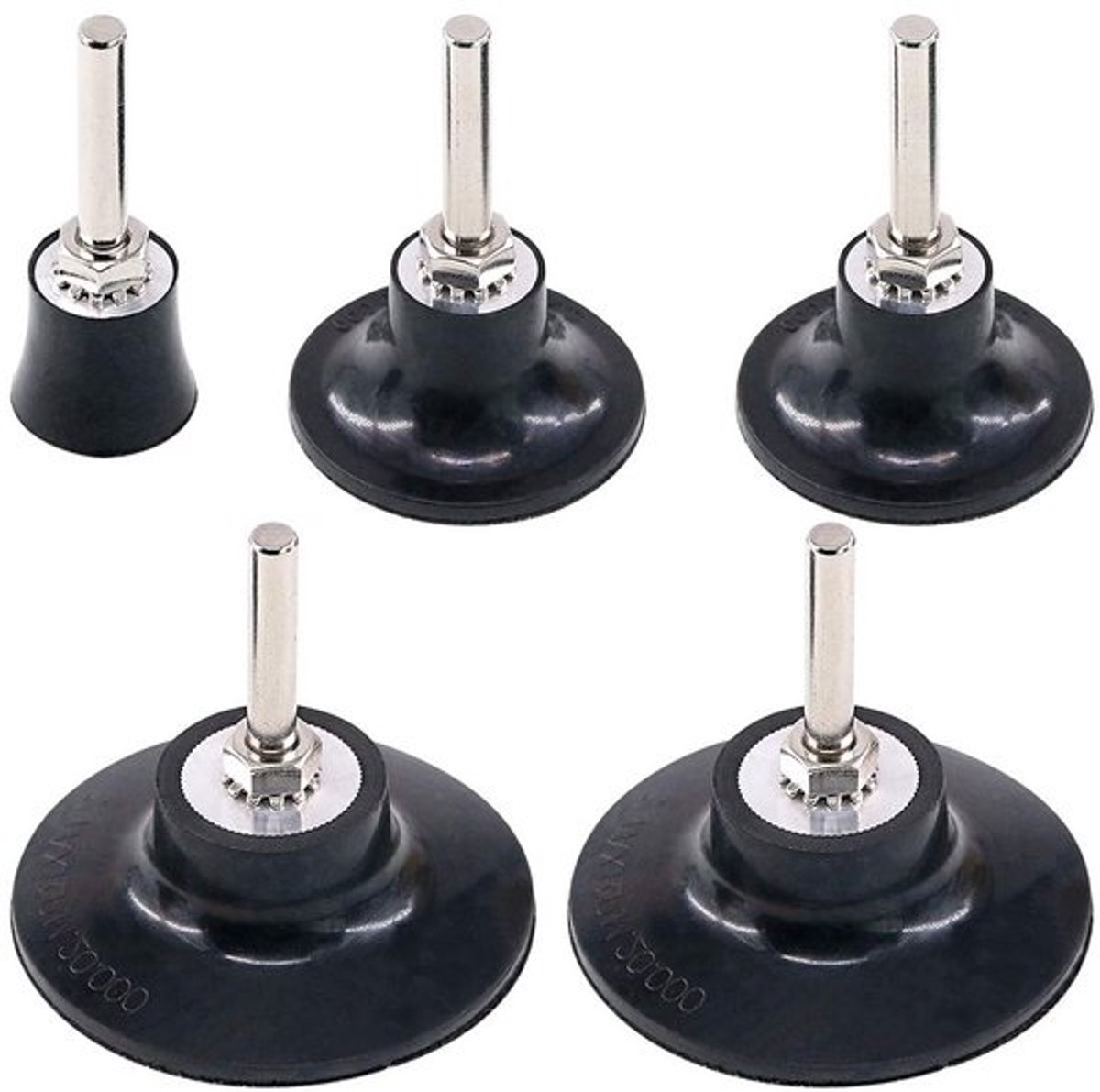 Disc pad holder kit voor snel wisselen, universele adapter voor polijsten met 1/4" schacht en 1", 2" en 3" schijven