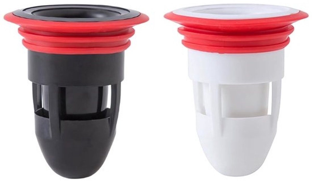 Dailygoods - Terugstroompreventers - 2 stuks - Afvoerplug - Eenrichtingsventiel - Geurwerend - Voor douche en keuken - Rioolkern