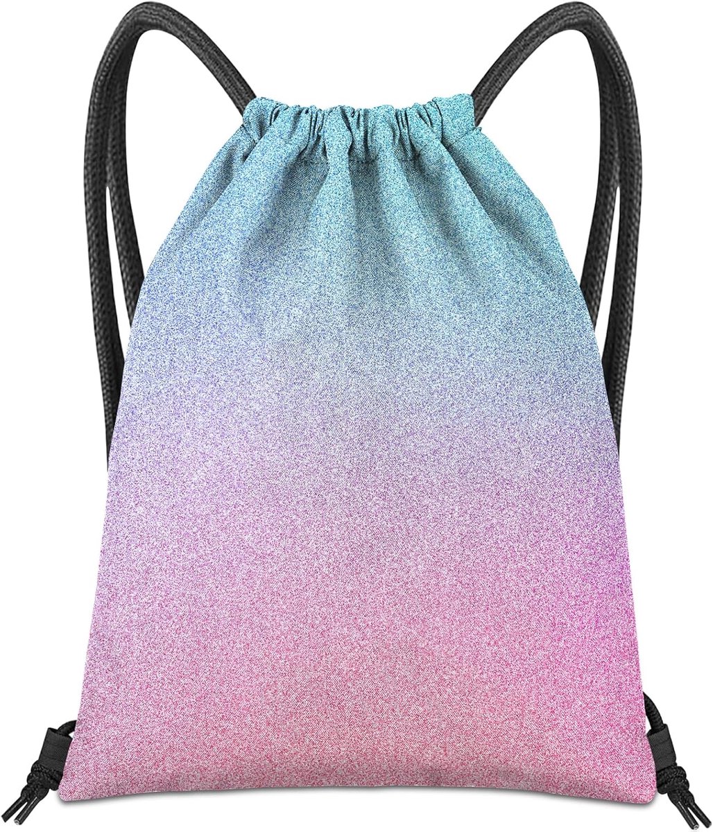 Trekkoord Rugzak voor String Bag Waterdichte Leuke Sport Strand Zwemmen Reizen (13 "× 17")
