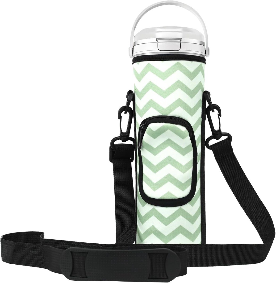 SnelShoppen - Draagtas voor Blender met Schouderband - Perfecte Pasvorm voor 18oz Portable Blender - Grijs/Wit - Ideaal voor Camping, Sport, Keuken en