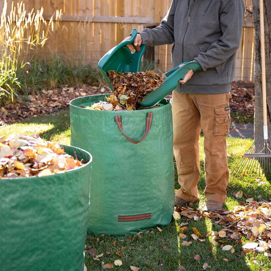 Dailygoody - Bladgrijper - Bladverzamelaar - Krachtbesparende handgreep - Groen - Bladhark - Handgereedschap - Geschikt voor tuinwerk - Set van 2 — afbeelding 2