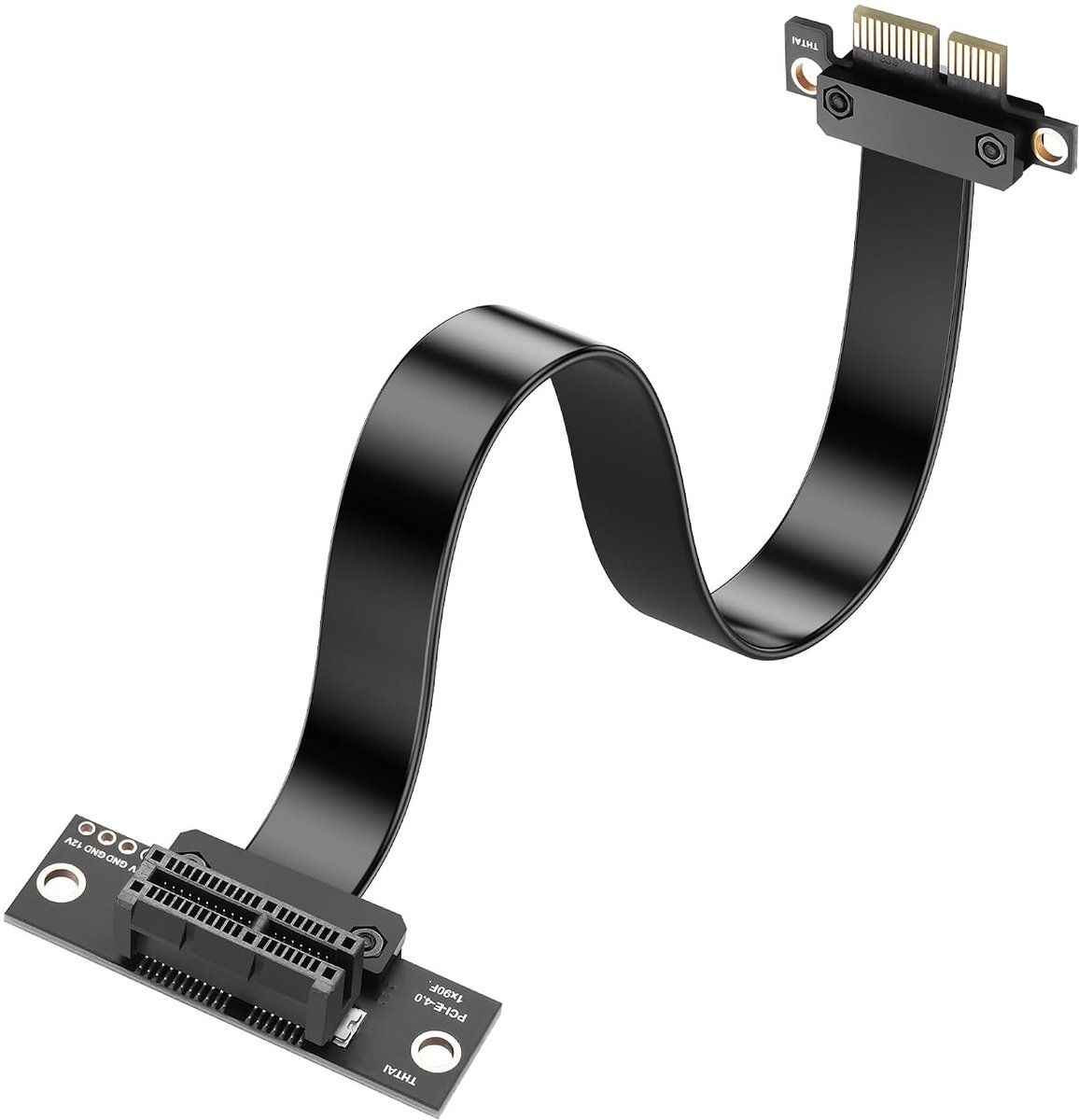 SinLoon PCIe 4.0 X1 Riser Kabel PCI-E 1X Mannelijk naar 90 Graden PCIE 1X Vrouwelijke Riser Verlengsnoer - 1890 (30CM) - ShopVlot