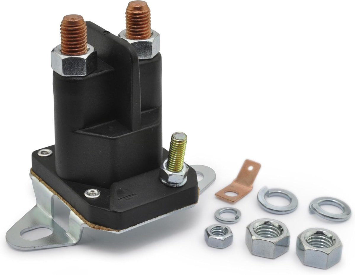 Easyboost Starter Relay with 3 Clamps for Riding Lawn Mower Starter for Briggs & Stratton 691656 745000 745001 807829 - ShopVlot