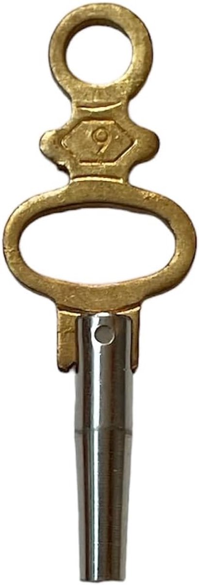Pocket Wrench No.10 nickel-plated steel shank and perforated brass handle 1.05mm pocket watcg, brass, M, brass - ShopVlot