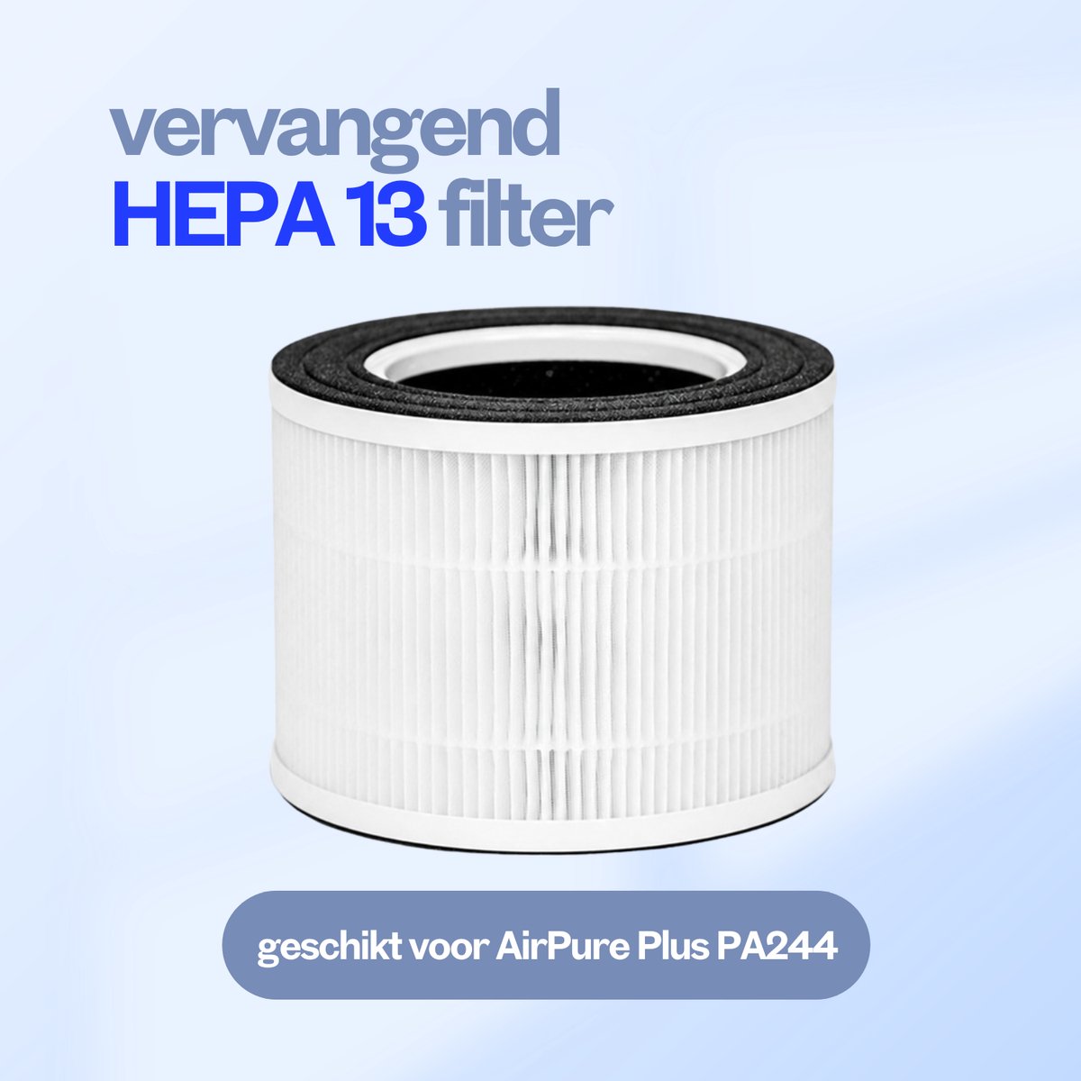 Dynter HEPA 13 Filter – Vervangingsfilter voor PA244 Luchtreiniger – 3-laags met Actief Koolstoffilter – Voor Schone & Frisse Lucht thumbnail 2