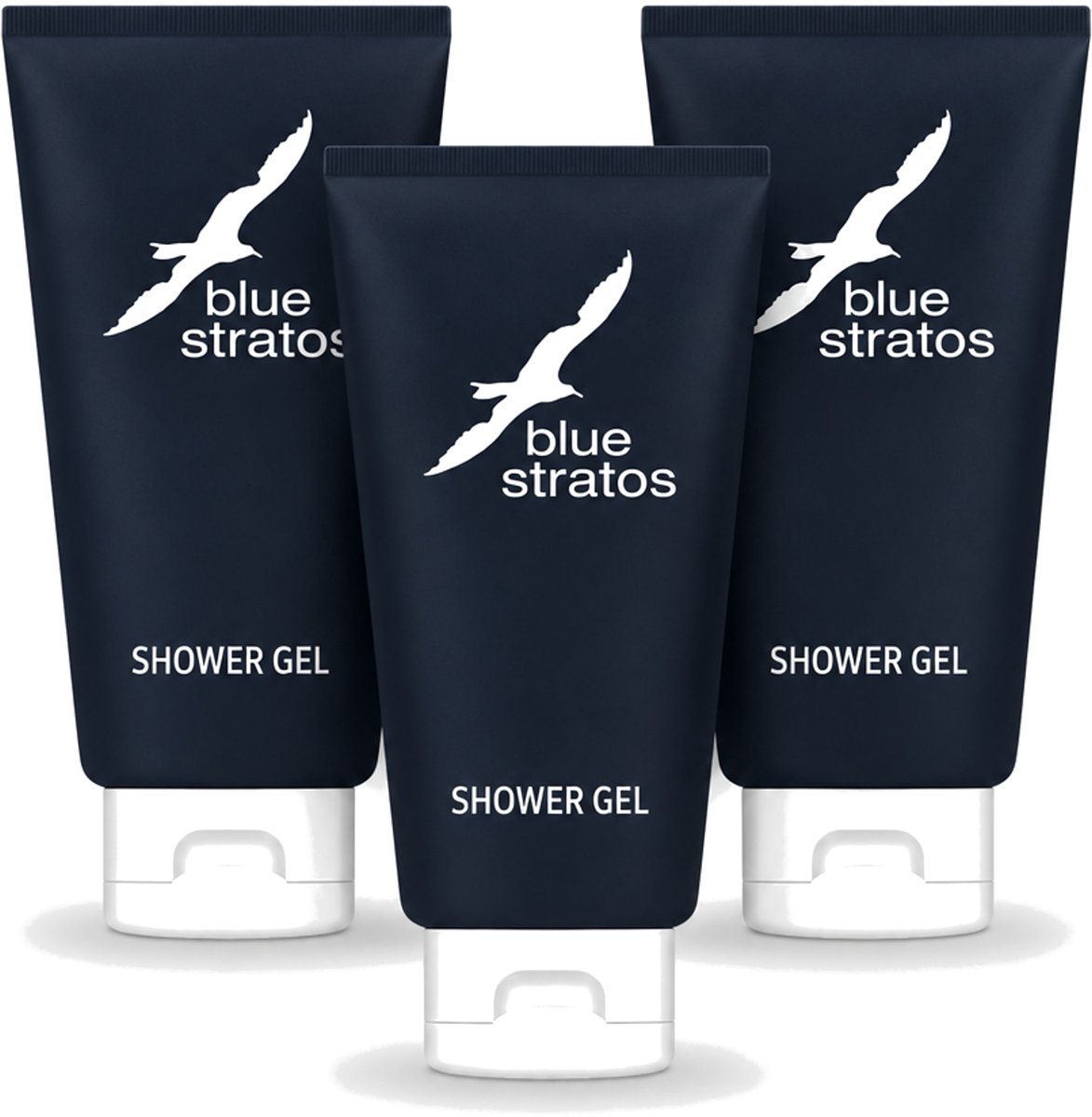 3 x Blue Stratos - Douchegel - Verfrissende Geur - 200 ml - Voordeelverpakking - 3 stuks