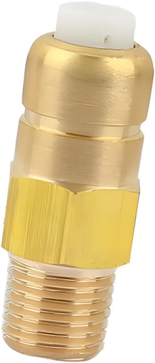 Veiligheidsklep 1/4 inch - Messing - Thermische ontlasting - Geschikt voor hogedrukreiniger - ShopVlot