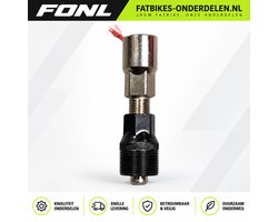 FONL Cranktrekker Universeel - Crank Afnemer Gereedschap voor Fiets, E-Bike en Fatbike - Crankarm Trekker Staal - Zwart en Zilver