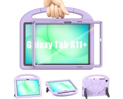 Telefoonhoesje voor de Samsung Galaxy Tab A11+ Plus, 11 inch 2025/Galaxy Tab A9+ Patamiyar van 11 inch 2023, schokbestendig, Samsung A11 Plus/A9 Plus, tablethoes met displaybeschermfolie