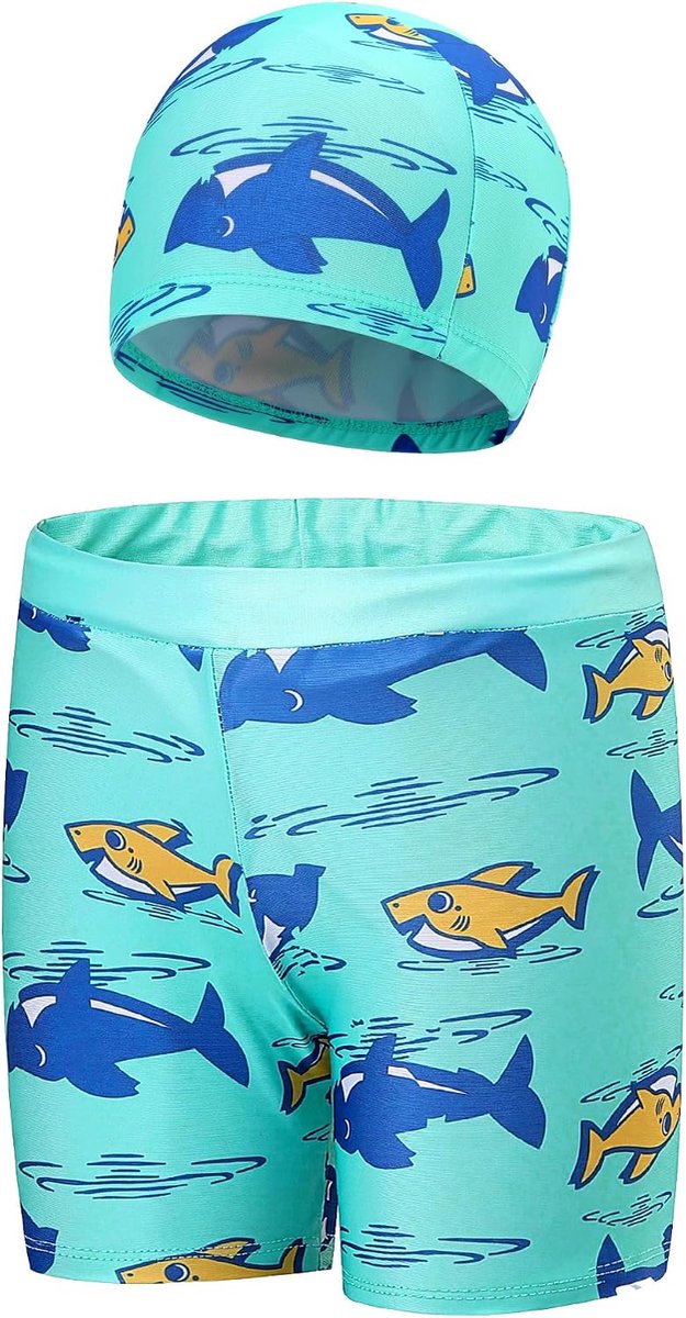 Badpak voor kinderen met badmutsen, strandshorts, jongens, zomerzee, voor zwembad, waterpark