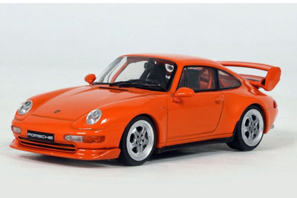 Porsche 911 (993) RS Clubsport 1995 Oranje Modelauto 1/43 Solido