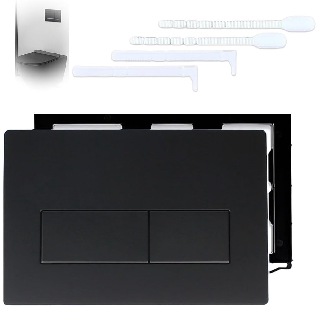 Toilet Pressure Plate, 1 Piece, Toilet Control Plate Compatible with Geberit Duofix Sigma/Delta/BASIC Control Plate - ShopVlot