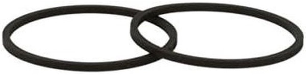 Snarenset - Vervangende riemen - Voor cd-spelerreparatie - Set van twee - 2 stuks - Zwart