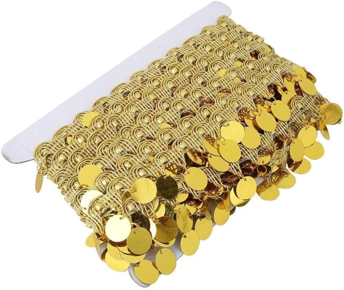 10 Yards Kwastje Riem Taille Ketting Buik Mode Riem Belly Dance Kwastje Riem Ronde Munt Heupsjaal voor Vrouwen en - ShopVlot