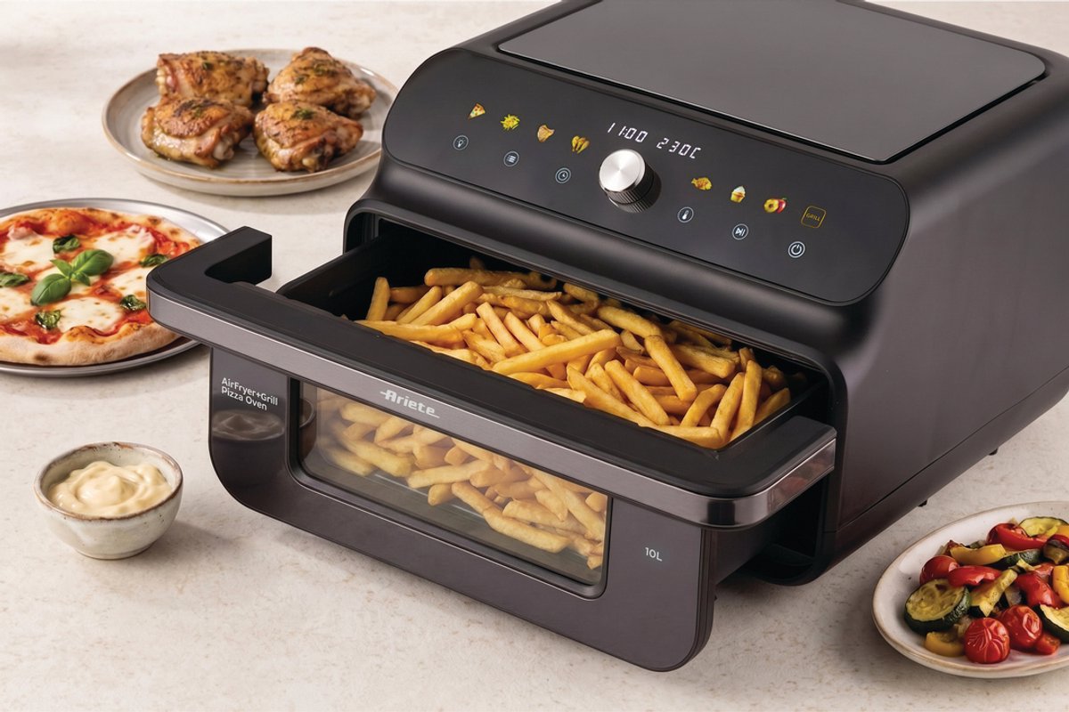 Ariete 4649/00 Airfryer + Pizzaoven & Grill – 10L – 2000W – Pizza tot 30 cm – 8 Programma's – 230°C – foto 4