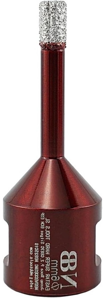 Diamantboor M14 - Diamantkroon voor tegels - Voor boren in harde materialen - Vacuümgelast - 6 mm - Rood