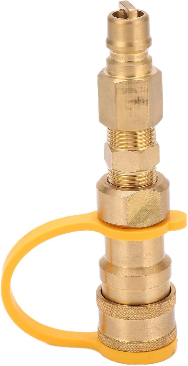 Vt products - Propaan Quick Release Fitting Adapter - Compacte Gas Quick Connect Adapter - Duurzaam en Betrouwbaar - 3/8in Messing Mannelijke - Perfec van Merkloos — afbeelding 2