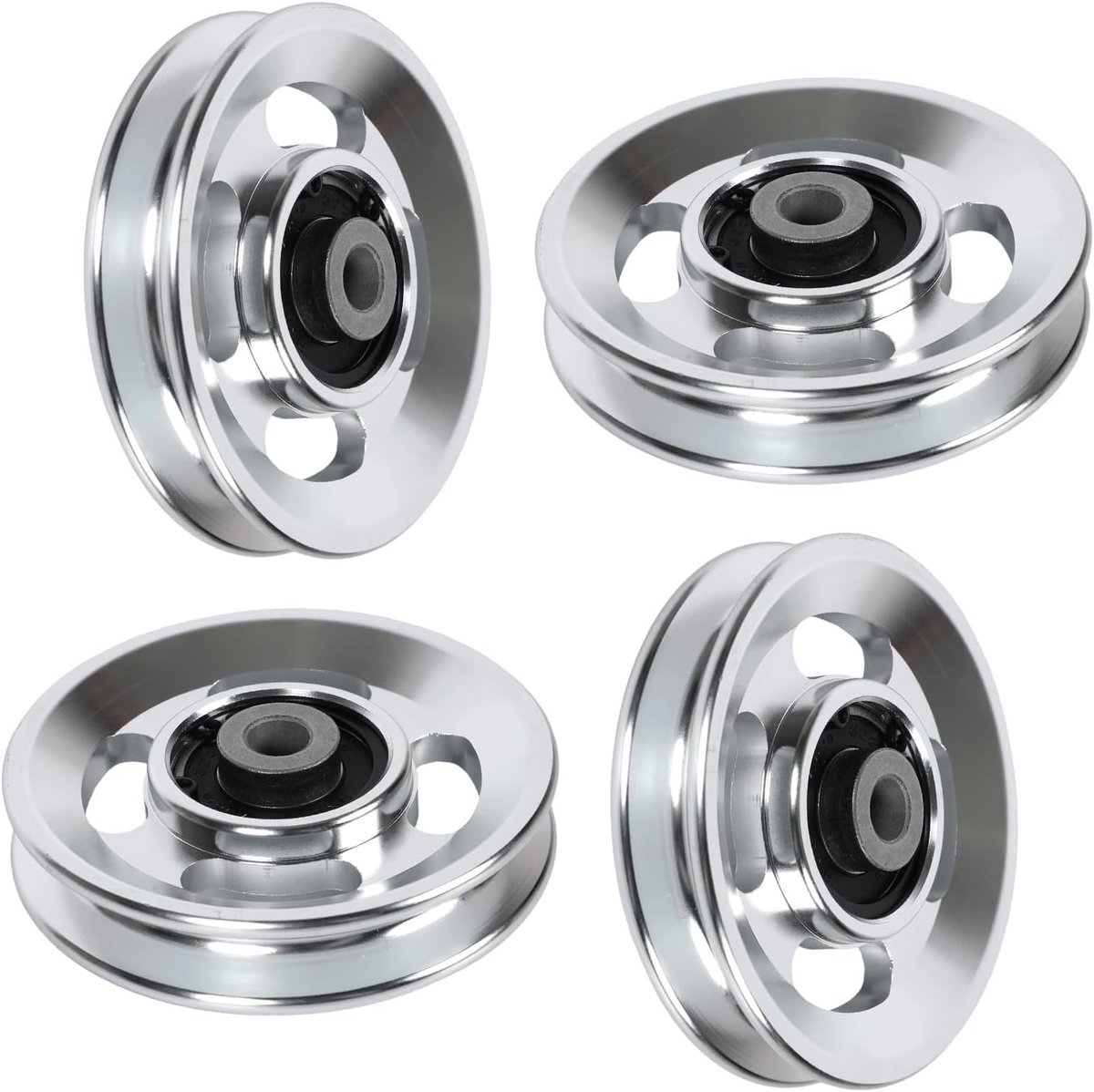 Duurzame Fitness Pulley van Staal 90mm voor Touwen tot 7mm - Ideaal voor Thuis Gym en Krachttraining