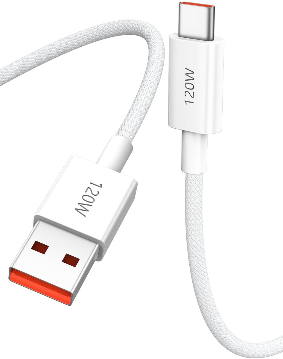 120 W gevlochten USB C-kabel voor Redmi Note 15/14/13/12/11/10 Pro kabel USB A naar type C 1m 6A 100W 90W - ShopVlot