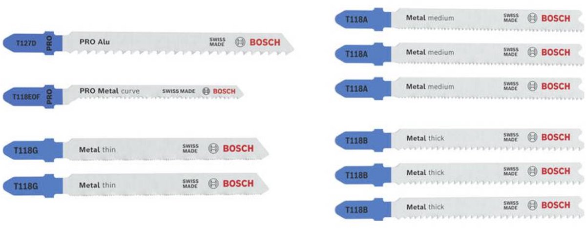 Bosch Accessories 2607012070 Decoupeerzaagblad set Metal Advanced, 10-delig 1 stuk(s)