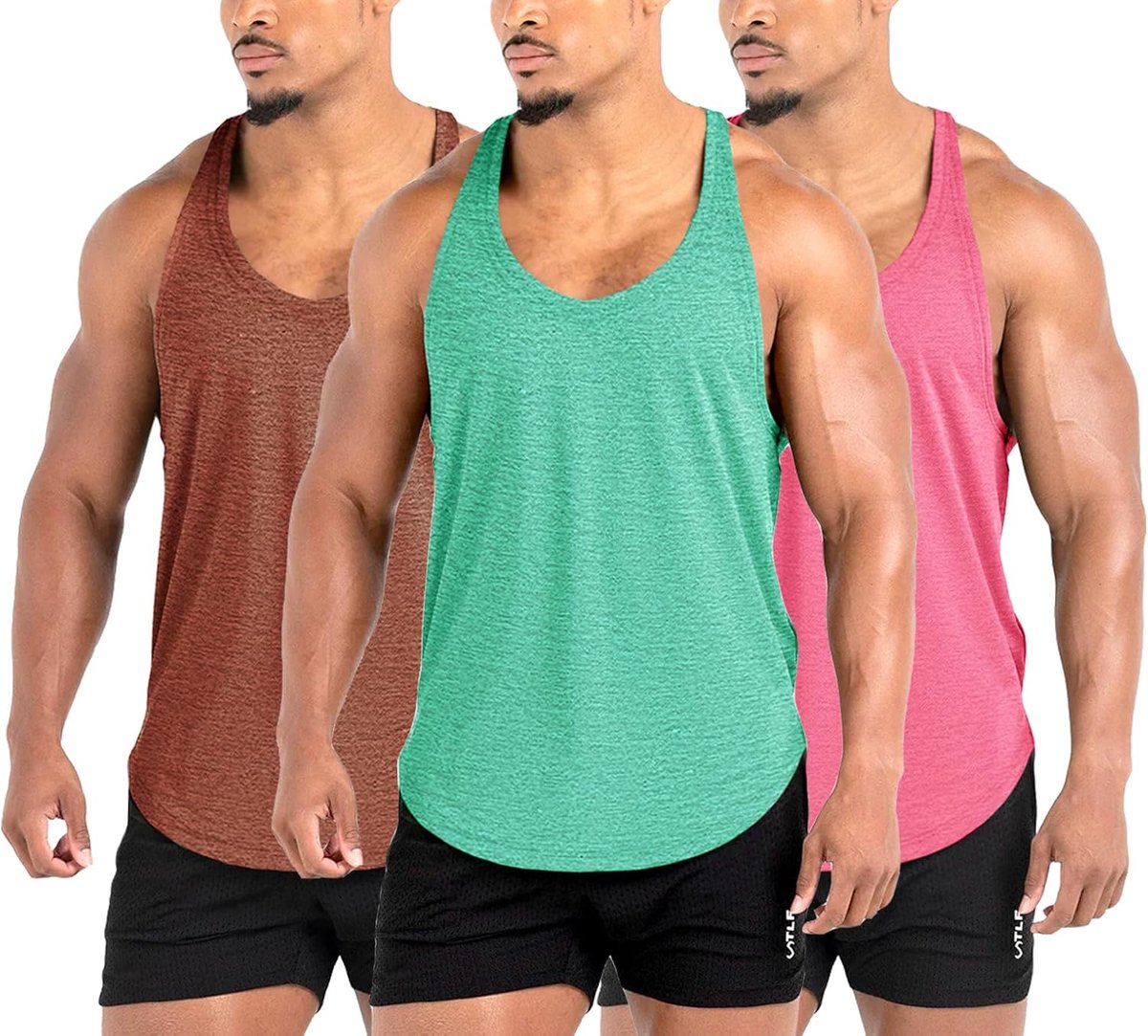 Marcel tanktop voor heren, sport, krachttraining, stringer, sneldrogende overhemden