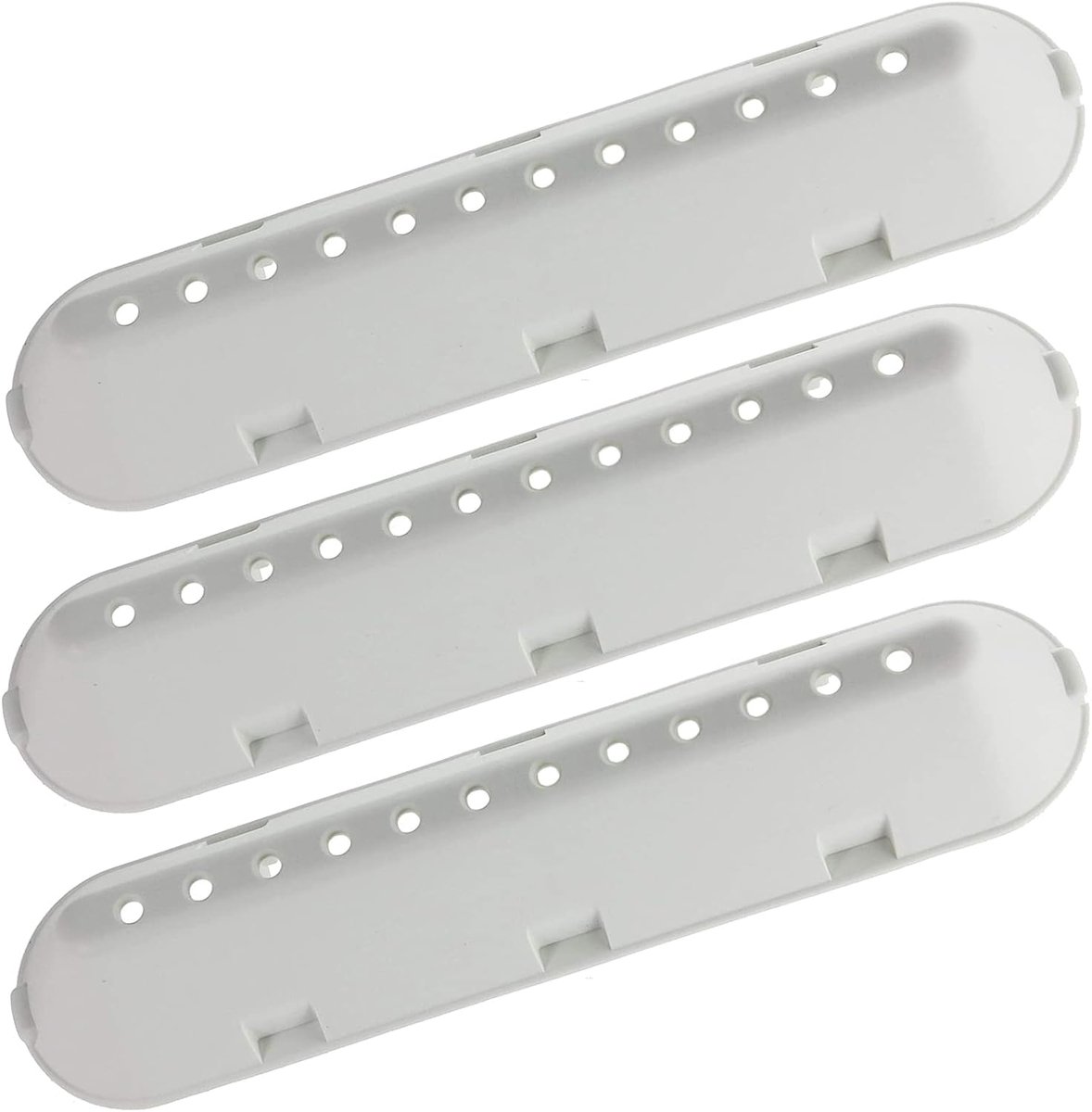 12 Gaten Haspel Peddel Lift Arm compatibel met Hotpoint Wasmachines (227 mm x 53 mm x 38 mm, Verpakking van 3)