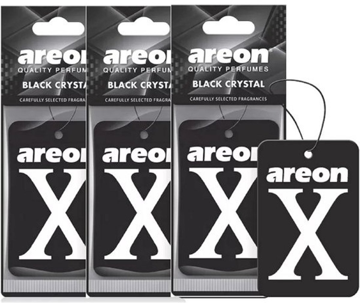 Zwarte kristallen autoluchtverfrisser - Hangertje - Set van 3 - Elegante geursticks - Voor auto