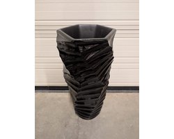Goodyz - Vaas - Vazen - Model H line - 75 cm Hoog - Zwart