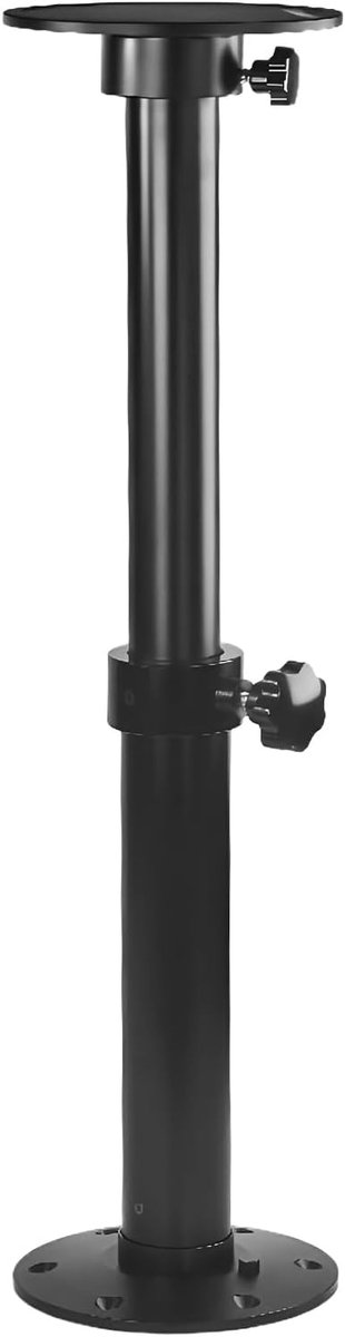 Tafelpoten verstelbaar 450-700mm - metaal - 360° draaibaar - perfect voor caravans - ShopVlot