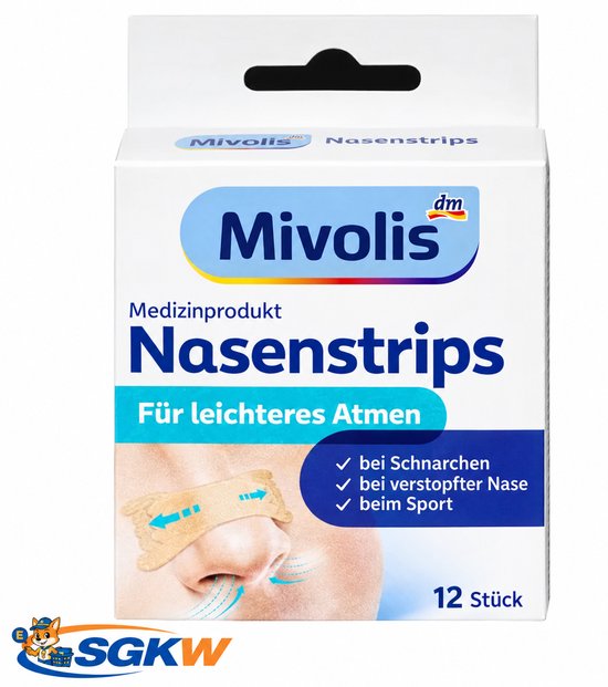 Mivolis anti-snurk Neuspleisters 12 stuks