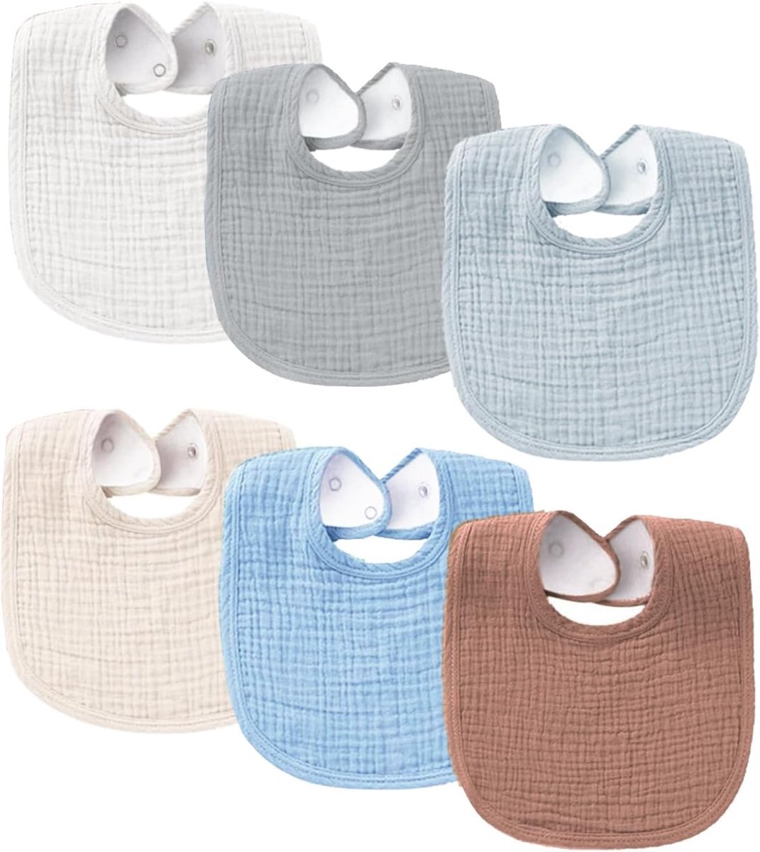Babyslabbetjes Unisex - Katoen Zacht Ademend - Absorberend voor Baby's - Ideaal voor Voeden - SnelShoppen